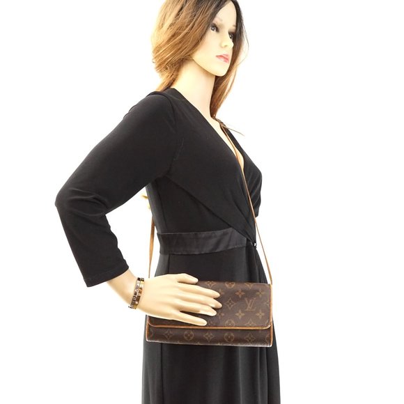 Auth Louis Vuitton Pochette Twin Gm #6925L22 - Picture 2 of 14